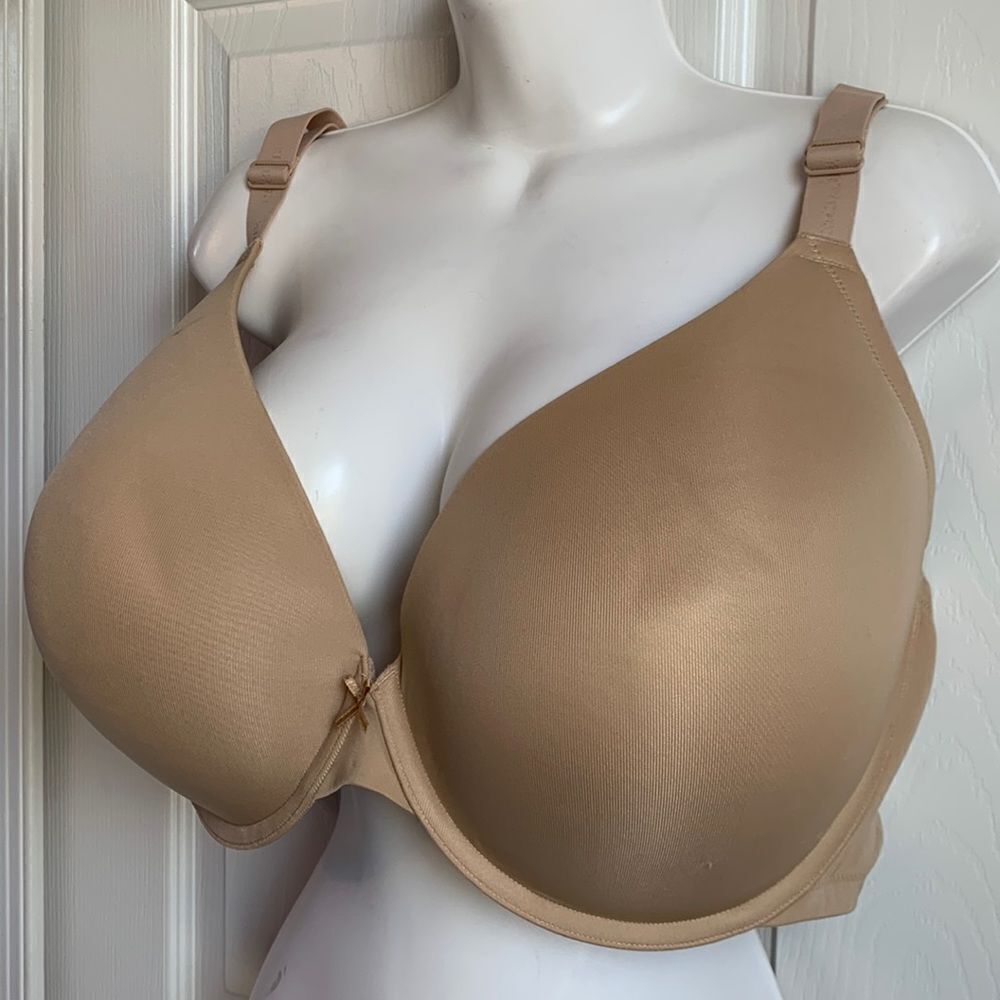 Lane BryantโCacique Boost Plunge Push-Up Bra Beigeโ50DD
